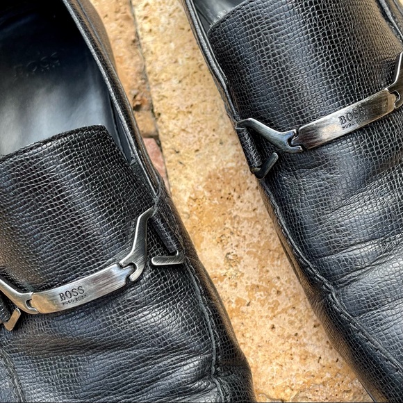 Hugo Boss Leather Dress Shoes Sz 10 - Picture 4 of 7